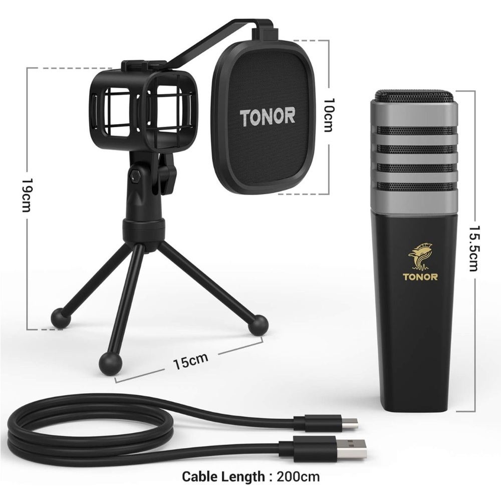 NWT Tonor USB Plug-In Computer Microphone for Mac/PC. - Picture 4 of 10
